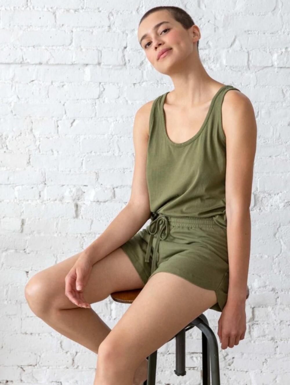NEW Brooklinen The Loungewear Collection Bleecker Shorts in Sage Green size XS